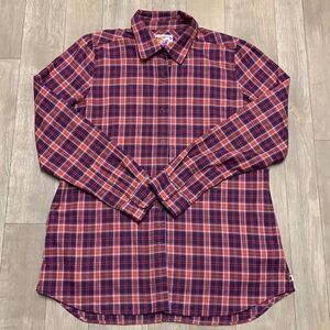 Womens NWOT‎ Burton Dryride Flannel Plaid Snap Button Longsleeve Shirt